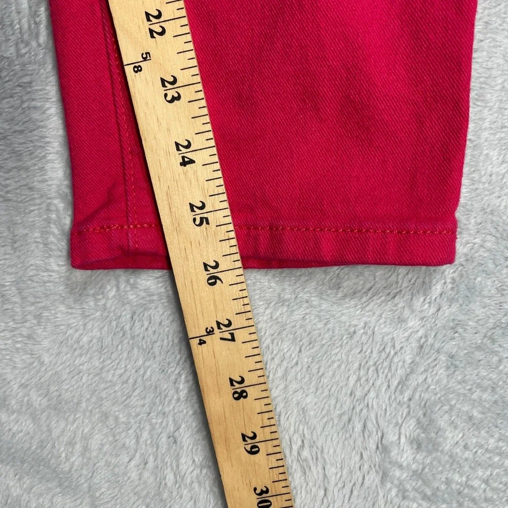 Simply Vera Vera Wang Pants Womens 16 Pink Skinny Ankle Mid Rise Stretch Slim